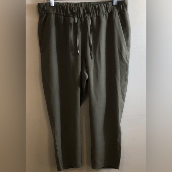 LuLulemon Keep Moving Pant High Rise Grey Sage Size 10 - Picture 2 of 6